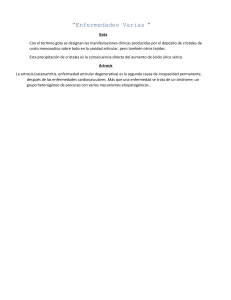 Gota y Artrosis: Descripción General