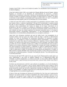 Ensayo: Reformas Borbónicas, Identidad Criolla y Nacionalismo Hispanoamericano