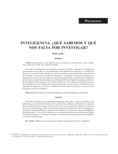 Inteligencia: ¿Qué sabemos y qué falta por investigar?