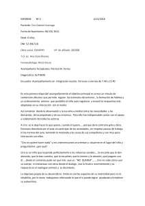 Informe de Acompañamiento Terapéutico - Autismo Infantil