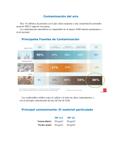Contaminación del Aire en Chile: Fuentes y Problemas