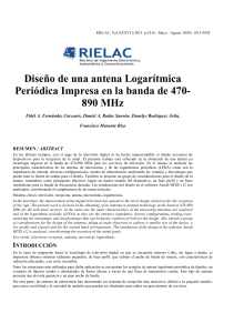 Diseño de Antena Log-Periódica Impresa para TV Digital (470-890 MHz)