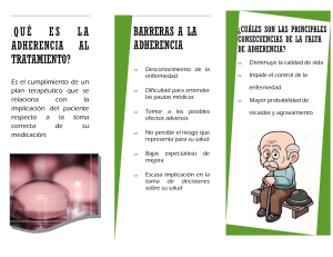 Adherencia al Tratamiento: Consejos y Beneficios