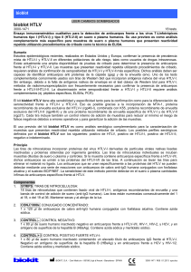 bioblot HTLV: Ensayo para la detección de HTLV-I/II