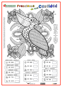 Fracciones de una Cantidad: Hoja de Ejercicios Matemática