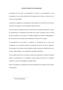 Consentimiento Informado: Burnout y Afrontamiento en Estudiantes