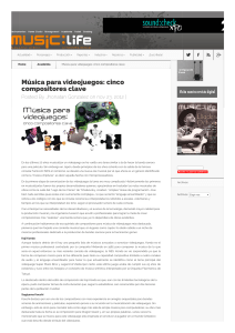 Gonzalez J - Música para videojuegos: cinco compositores clave