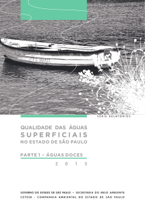 Qualidade das Águas Superficiais em SP - Águas Doces 2015