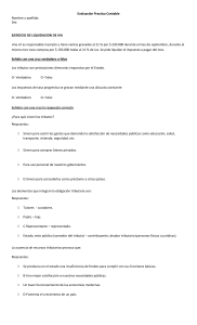 Examen Contable: Liquidación de IVA y Tributos