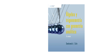Álgebra y Trigonometría con Geometría Analítica