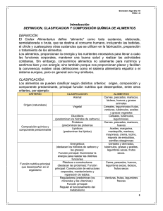 Bromatología: Definición, Clasificación y Composición de Alimentos