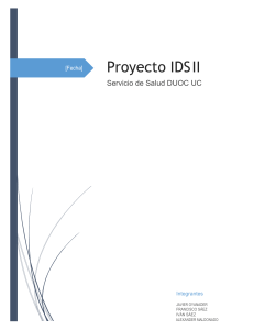 Proyecto IDS II: Servicio de Salud DUOC UC