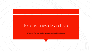 Extensiones de Archivo: Tipos y Formatos Comunes