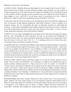 Reflexión Jueves Santo: Cena del Señor, Servicio y Comunidad