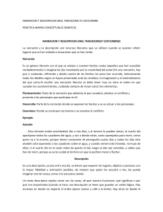 Narración, Descripción, Tradiciones y Costumbres Peruanas