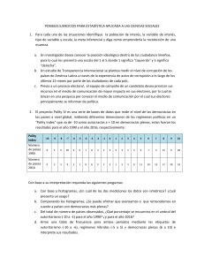 Ejercicios de Estadística Aplicada a las Ciencias Sociales