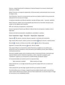 Conceptos Clave de Finanzas: Teoría y Aplicaciones