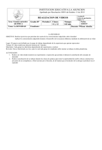Hoja de Trabajo de Experimento de Densidad para Química de 10° Grado