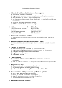Cuestionario de Hechos y Epístolas