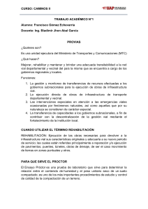 PROVIAS, Rehabilitación y Ensayo Próctor - Caminos II