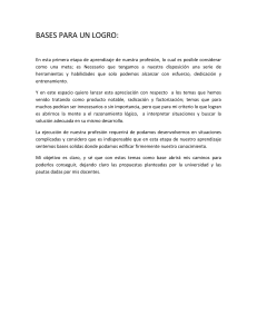 Bases para un Logro: Reflexiones sobre Matemáticas