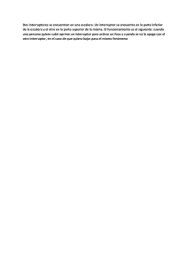 Sistema de Interruptores en Escalera: Descripción