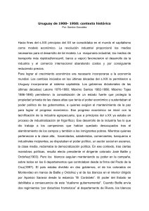 Uruguay 1900-1950: Contexto Histórico, Batllismo y Crisis