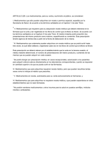 Clasificación de Medicamentos en México: Requisitos de Receta