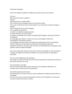 Planificación Estratégica y Financiera Empresarial