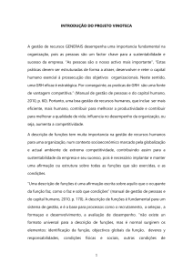 Projeto Vinoteca: Análise e Descrição de Funções RH