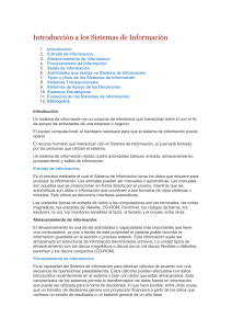Introducción a los Sistemas de Información