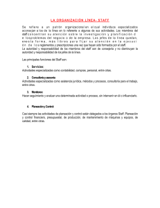 Organización Línea-Staff: Funciones y Características