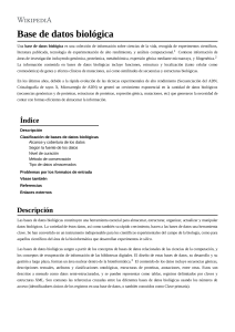 Base de Datos Biológica: Definición, Tipos y Clasificación