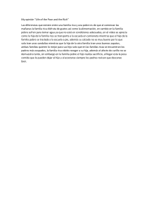 Vida de ricos y pobres: un análisis comparativo