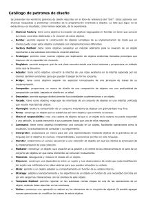 Catálogo de Patrones de Diseño GoF