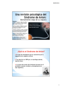 Síndrome de Anton: Revisión Psicológica