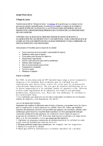 Gestión de Calidad: Juran y Crosby
