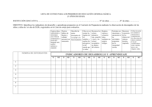 Lista de Cotejo: Desarrollo Infantil 5 Años
