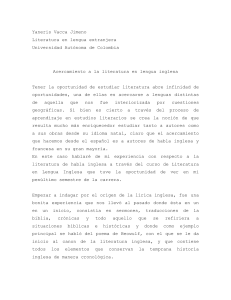 Literatura Inglesa: Experiencia y Análisis en la Universidad
