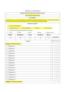 Encuesta: Gestión Pública y Gestión Contable