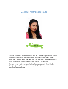Marcela Restrepo Serrato - Currículum Ventas y Telemercadeo