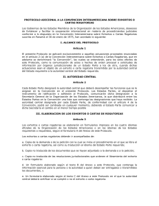 Protocolo Adicional Convención Interamericana Exhortos