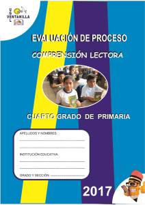 Examen de Comprensión Lectora 4to Grado Primaria