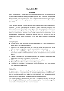 Liderazgo 3.0: Resumen y Propuesta para la Mejora Directiva