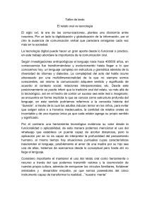 Relato Oral vs. Tecnología: Un Análisis del Siglo XXI