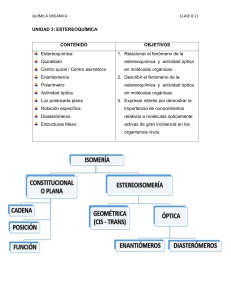 Estereoquímica: Quiralidad, Enantiómeros y Actividad Óptica