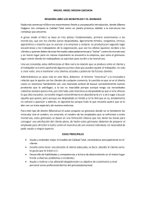 Resumen: Los Monstruos y el Gimnasio - Calidad Total