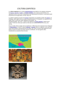 Cultura Zapoteca: Historia, Origen y Características
