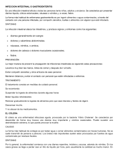 Infecciones Intestinales, Cólera y Estreñimiento: Información Clave