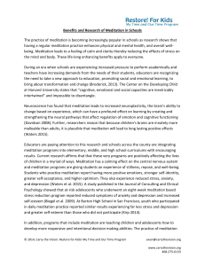 Meditation in Schools: Benefits & Research